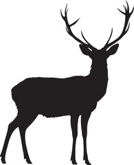 deer animal silhouette vector