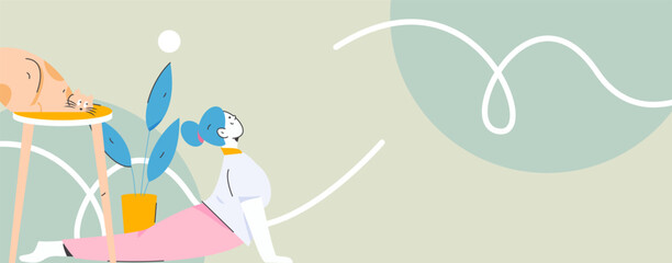 Internet financial management investment flat vector concept operation hand drawn illustration
