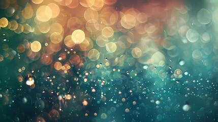 A serene scene of particles gently falling in an abstract background, like a gentle rain.