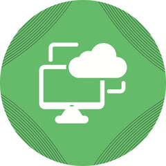 Cloud Monitoring Vector Icon