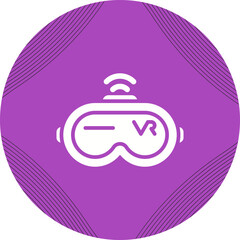 Virtual Reality Headset Vector Icon