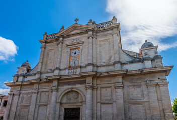 Notre-Dame-des-Anges church in the village of l'Isle sur la Sorgue, in Vaucluse, in the Provence Alpes Côte d'Azur region, France