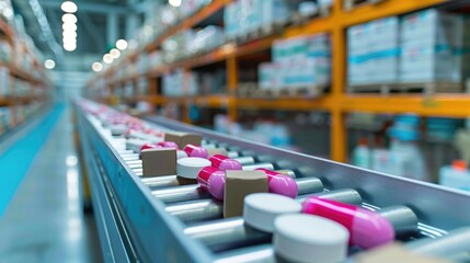Efficient healthcare supply chain management ensures timely delivery of medical supplies and medications. Concept Healthcare Supply Chain Management, Timely Delivery, Medical Supplies, Medications