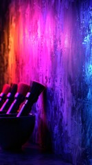 Array of various brushes neatly arranged in a line on a salon counter.