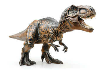 Miniature Tyrannosaurus rex, isolated on white