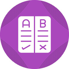 Pros And Cons Vector Icon