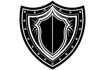  A medieval shield vector artwork illustration 