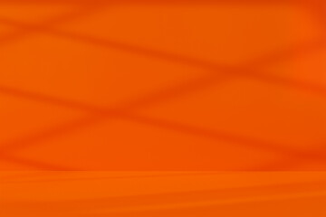 Sunlight from the window with shadow on the wall for product presentation