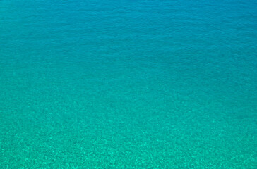 Blue turquoise sea water background.
