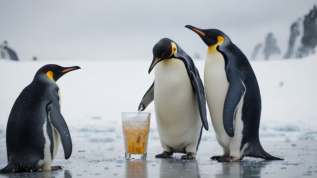 AI image generated penguin