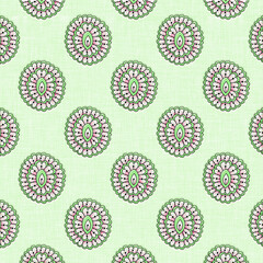 SEAMLESS ABSTRACT FLORAL ORNAMENT PATTERN