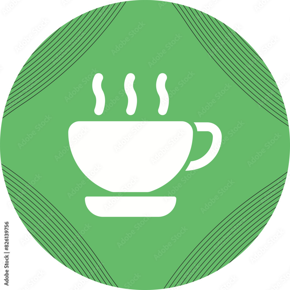 Wall mural mug hot vector icon