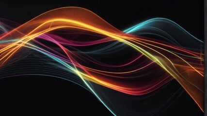 Naklejka premium lines background banner