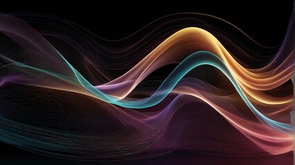 Obraz premium lines background banner