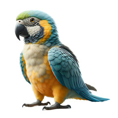 Obraz premium Parrot isolated on Transparent or white background 