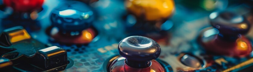 Close-up of a circuit board with a variety of electronic components.