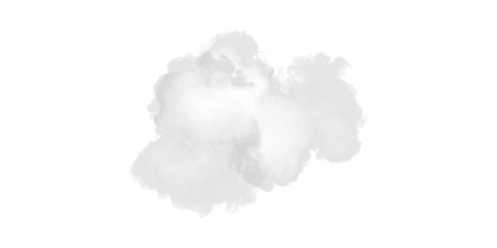 Abstract cloud of fog. Smoke overlay effect. Fog overlay effect. Smoke texture overlays. Misty effect. Isolated on transparent background