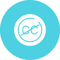 Closed Captions Circle Vector Icon