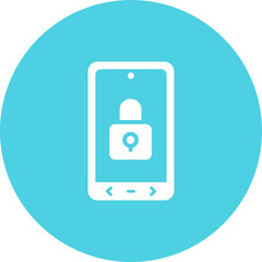 Obraz premium Locked Vector Icon