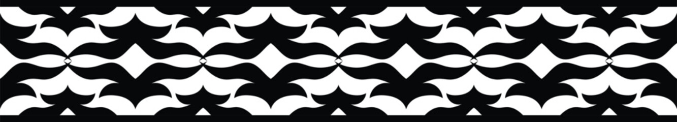 Ethnic border ornament pattern. Geometric oriental seamless pattern. Vintage element vector illustration. Baroque Floral Aztec tribal. Design for frame, textile, fabric, clothing, carpet, background.