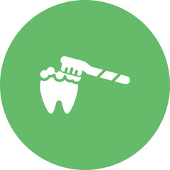 Brushing Teeth Vector Icon