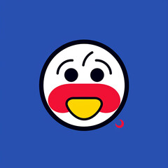 Fototapeta premium Silly_Snipe_Snipe_wearing_a_clown_nose_Modern_Line_Ic