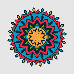 Vector floral mandala