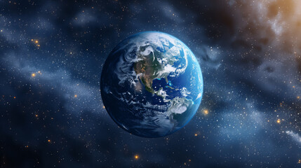 Obraz premium Blue planet Earth in the outer space.