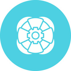 Fototapeta premium Life Ring Vector Icon