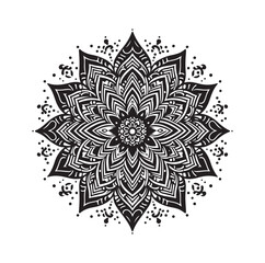 Mandala floral vector illustration set