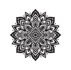 Mandala floral vector illustration set
