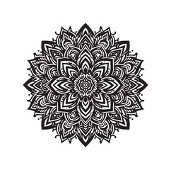 Mandala floral vector illustration set