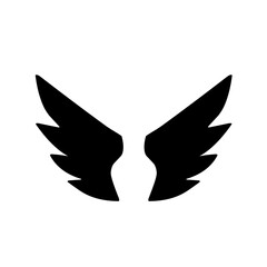 wings silhouette icon