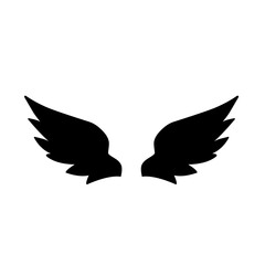 wings silhouette icon