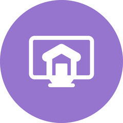 Desktop Screen Vector Icon