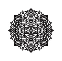 Mandala floral vector illustration set