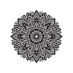 Mandala floral vector illustration set