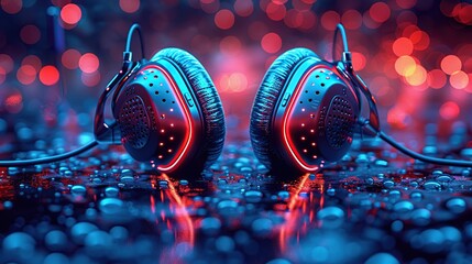  a pair of headphones 