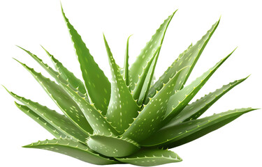 aloe vera plant isolated on transparent background