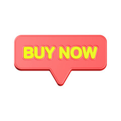 3d buy now for marketing design red color