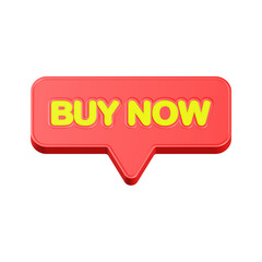 3d buy now for marketing design red color
