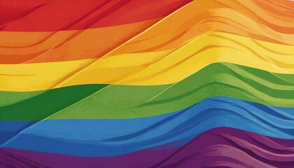 Obraz premium vector image of the lgbt flag, close up full screen, queer pride month, background wallpaper logo