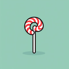 Candy_Cane_Modern_Line_Icon_Vector_Line_Art
