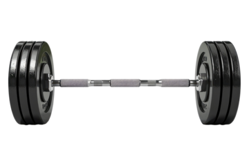 Barbell isolated on white background