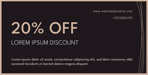 Discount voucher template