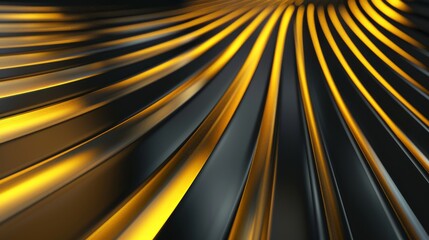 Naklejka premium copy space background minimalist 3d art, media, news, horizontal, lines, gradient colors, glossy black, gold --ar 16:9 Job ID: bf6ed310-ad02-4254-b029-30b766151df2
