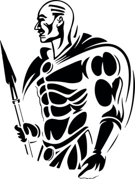 recommend clip art: logos, badges with knights, gladiators, spartan warriors. Logo design for fight clubs