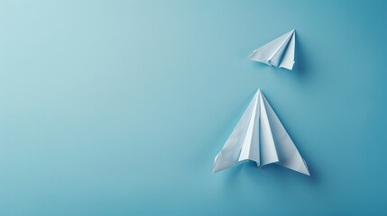 National Paper Airplane Day background concept with copy space