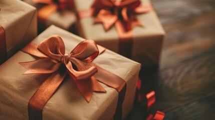 wrapped gifts boxesboxes containing presents for mothers, symbolizing the tradition of giving gifts to express gratitude and appreciation 