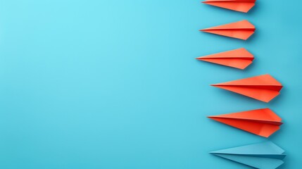 National Paper Airplane Day background concept with copy space